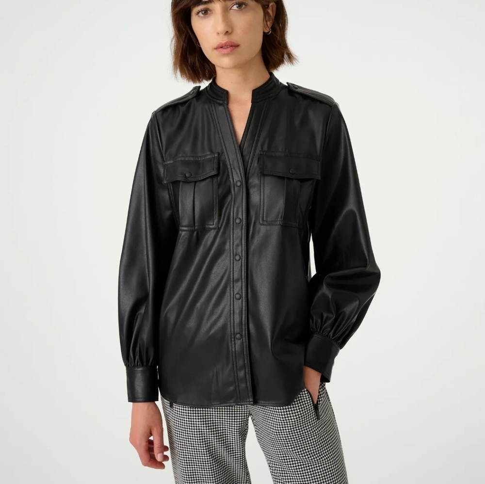 🛑KARL LAGERFELD Leather Shirt